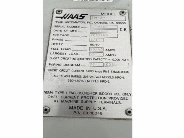 CNC HAAS TM 02 2013 - Imagen 2
